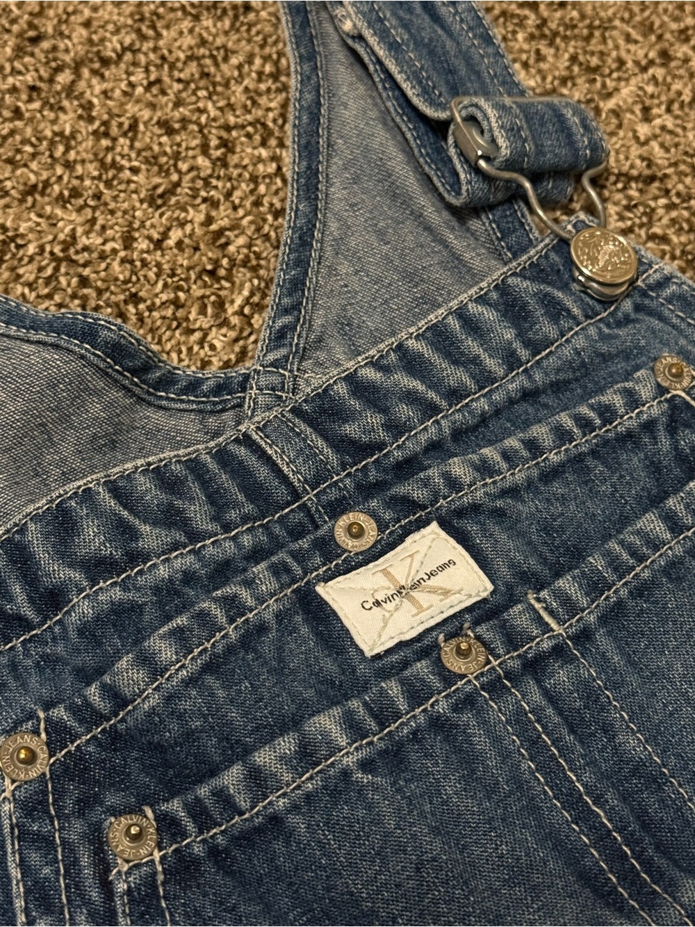 Calvin Klein Jeans vintage Blue Denim Overalls
